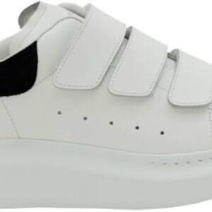 Alexander McQueen Women's Oversized Triple Strap Sneaker Velcro White Black 41